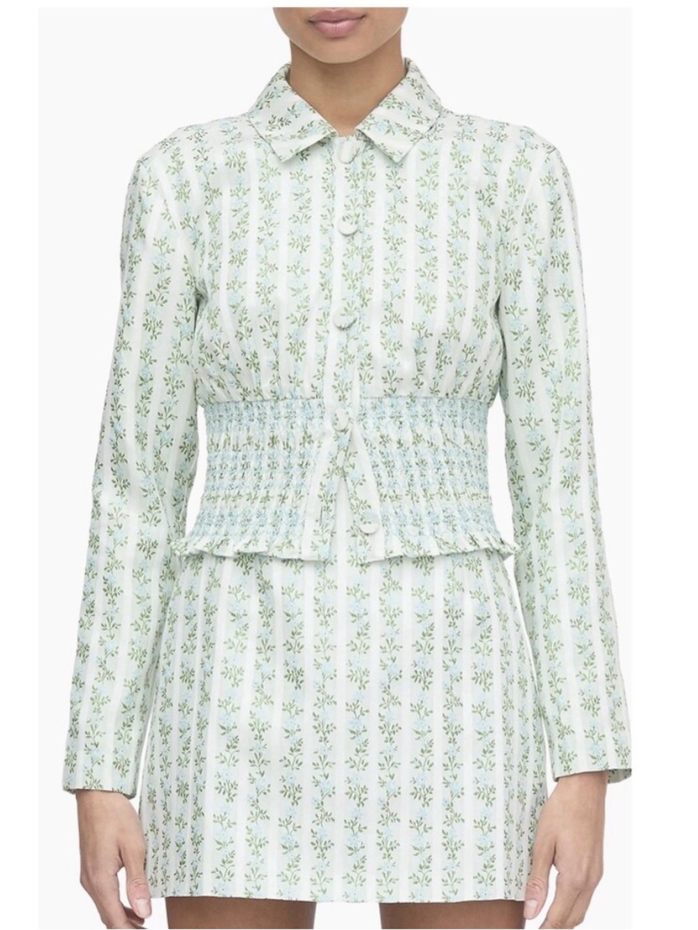Hill House Home The Hunter Jacket - Brocade Vine Stripe Size XS